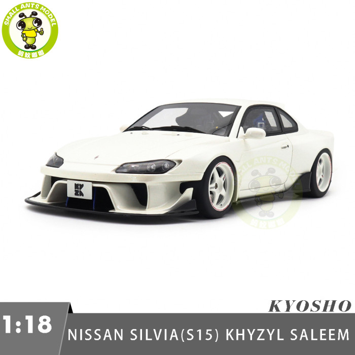 1/18 Kyosho Samural Nissan Silvia S15 Khyzyl Saleem White Resin Model Gifts For Friends