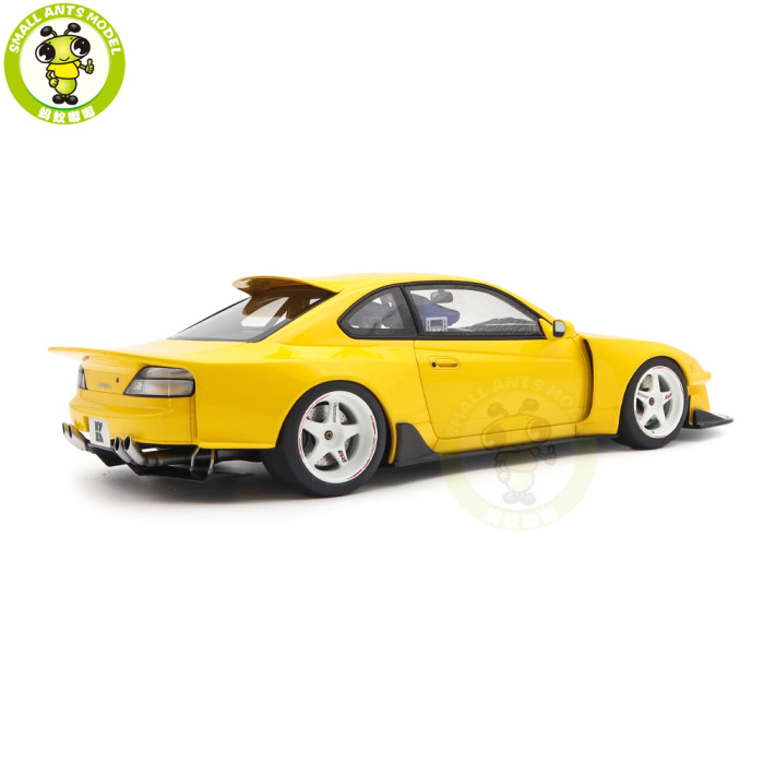 1/18 Kyosho Samural Nissan Silvia S15 Khyzyl Saleem Yellow Resin Model Gifts For Friends