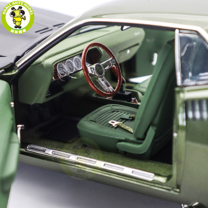 1/18 1970 Plymouth AAR Cuda ACME Ivy Green Diecast Model Car Toys Gifts
