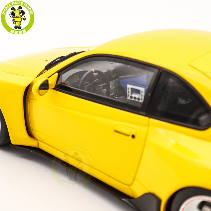 1/18 Kyosho Samural Nissan Silvia S15 Khyzyl Saleem Yellow Resin Model Gifts For Friends