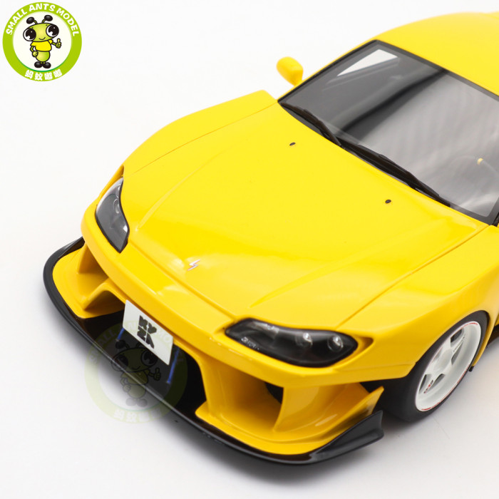1/18 Kyosho Samural Nissan Silvia S15 Khyzyl Saleem Yellow Resin Model Gifts For Friends