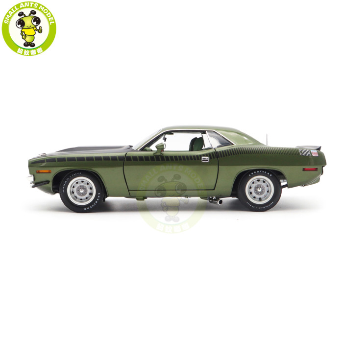 1/18 1970 Plymouth AAR Cuda ACME Ivy Green Diecast Model Car Toys Gifts