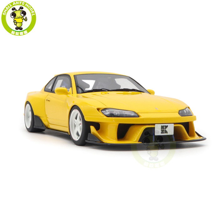 1/18 Kyosho Samural Nissan Silvia S15 Khyzyl Saleem Yellow Resin Model Gifts For Friends