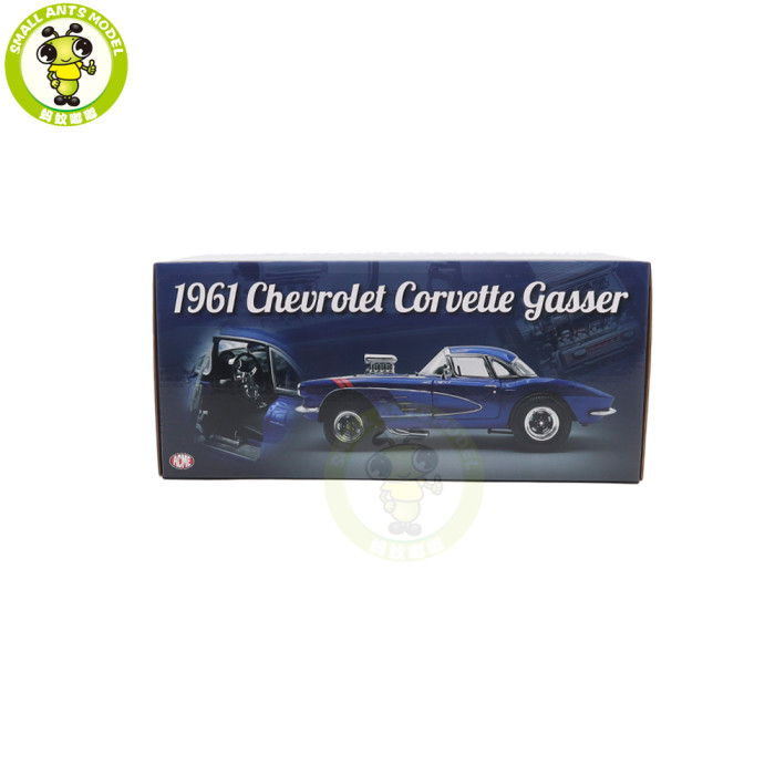 1/18 1961 Chevrolet Corvette Gasser ACME Diecast Model Car Toys Gifts
