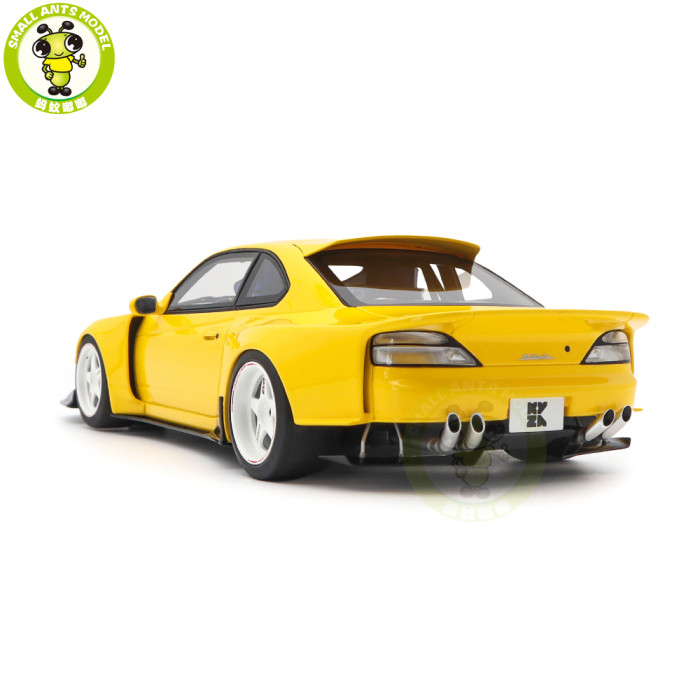 1/18 Kyosho Samural Nissan Silvia S15 Khyzyl Saleem Yellow Resin Model Gifts For Friends