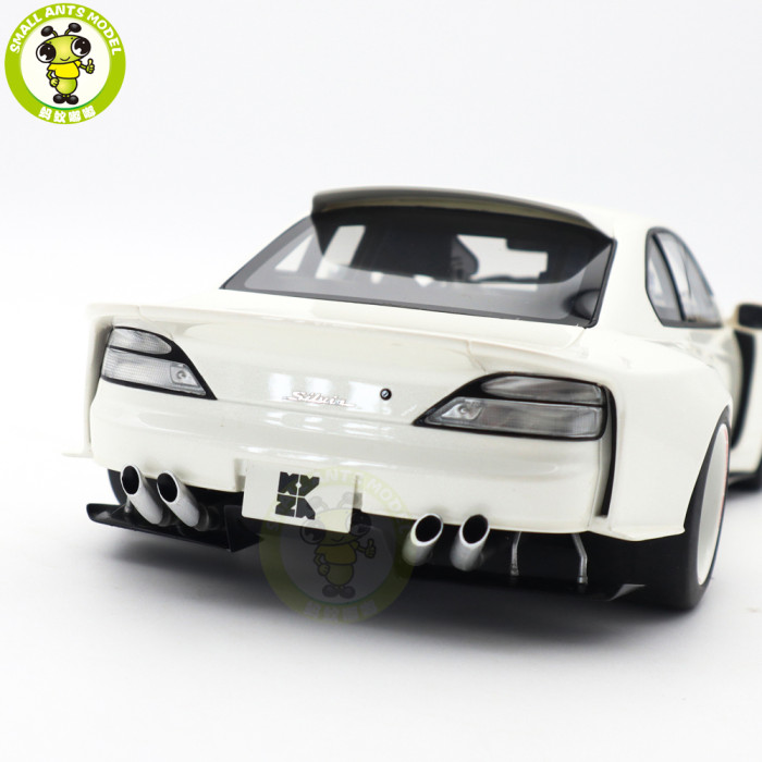 1/18 Kyosho Samural Nissan Silvia S15 Khyzyl Saleem White Resin Model Gifts For Friends