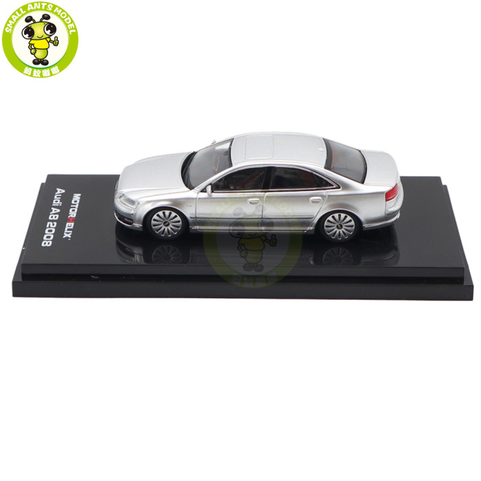 1/64 MOTORHELIX Audi A8 2008 Diecast Model Toy Car Gifts For Father Friends
