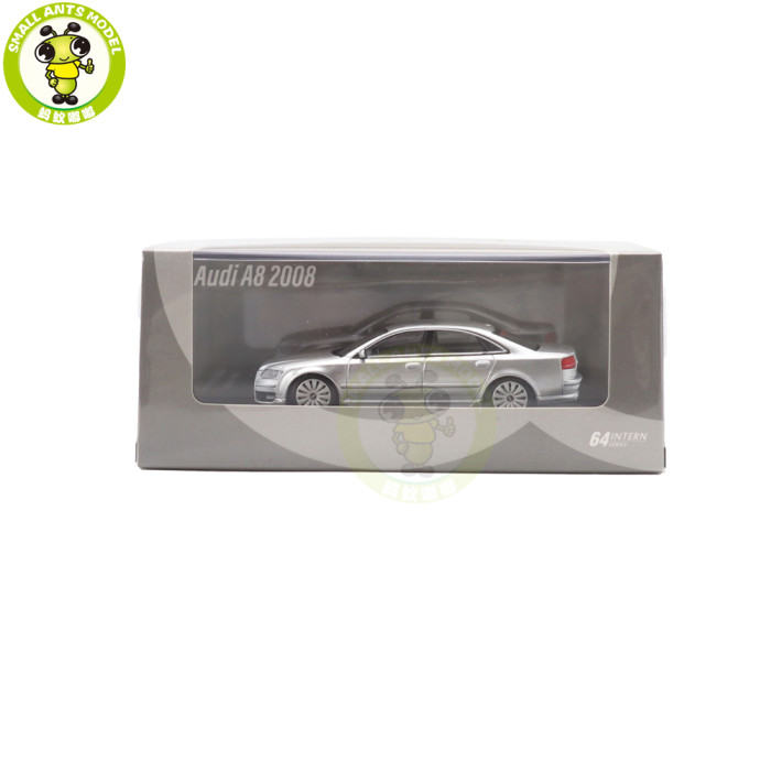 1/64 MOTORHELIX Audi A8 2008 Diecast Model Toy Car Gifts For Father Friends