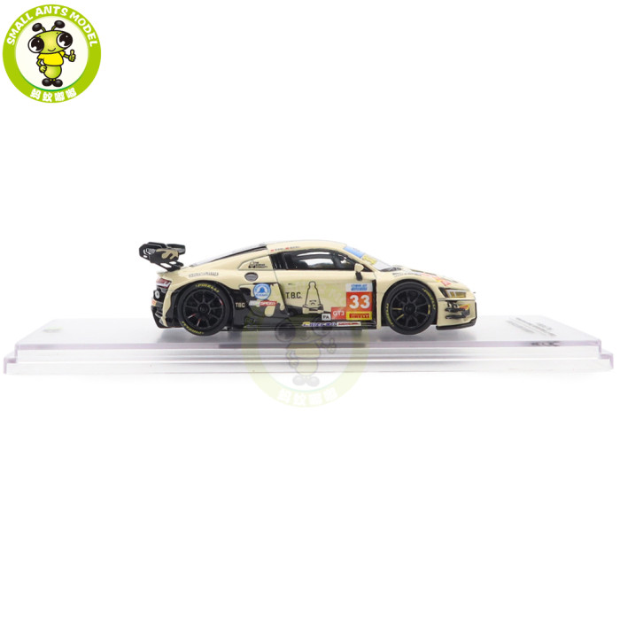 1/64 Kiloworks Audi R8 LMS GT3 EVO II 2025 Scherer Sport PHX Diecast Model Toys Car Boys Girls Gifts