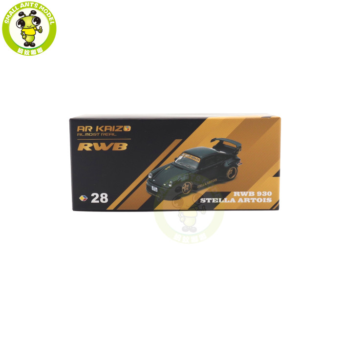 1/64 RWB Porsche 911 930 Stella Artois Almost Real Diecast Model Car Gifts For Friends