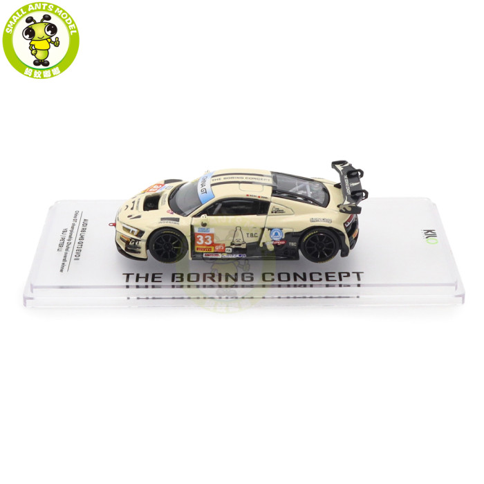 1/64 Kiloworks Audi R8 LMS GT3 EVO II 2025 Scherer Sport PHX Diecast Model Toys Car Boys Girls Gifts