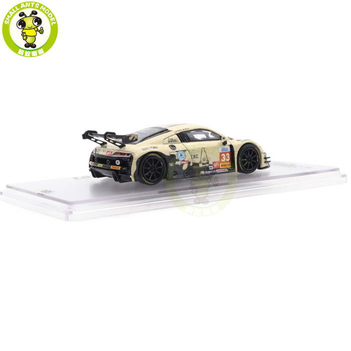 1/64 Kiloworks Audi R8 LMS GT3 EVO II 2025 Scherer Sport PHX Diecast Model Toys Car Boys Girls Gifts