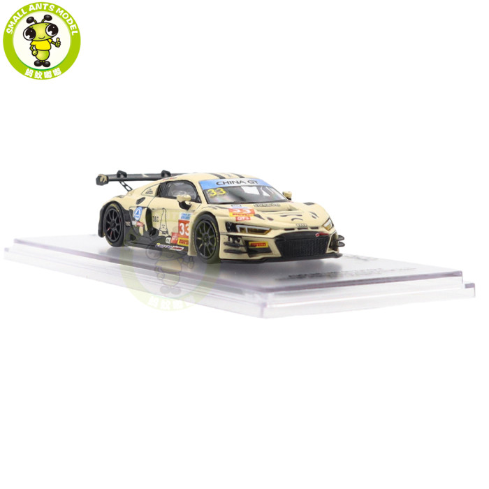 1/64 Kiloworks Audi R8 LMS GT3 EVO II 2025 Scherer Sport PHX Diecast Model Toys Car Boys Girls Gifts