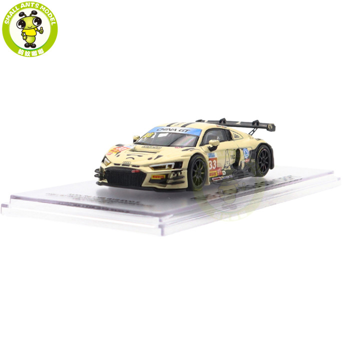1/64 Kiloworks Audi R8 LMS GT3 EVO II 2025 Scherer Sport PHX Diecast Model Toys Car Boys Girls Gifts