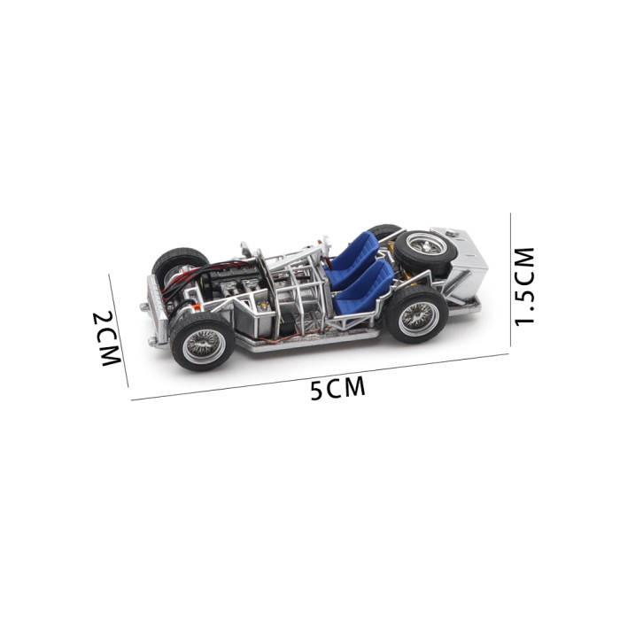 1/64 MOTORHELIX Maserati Spaceframe W/Engine Diecast Model Toy Car Gifts For Father Friends