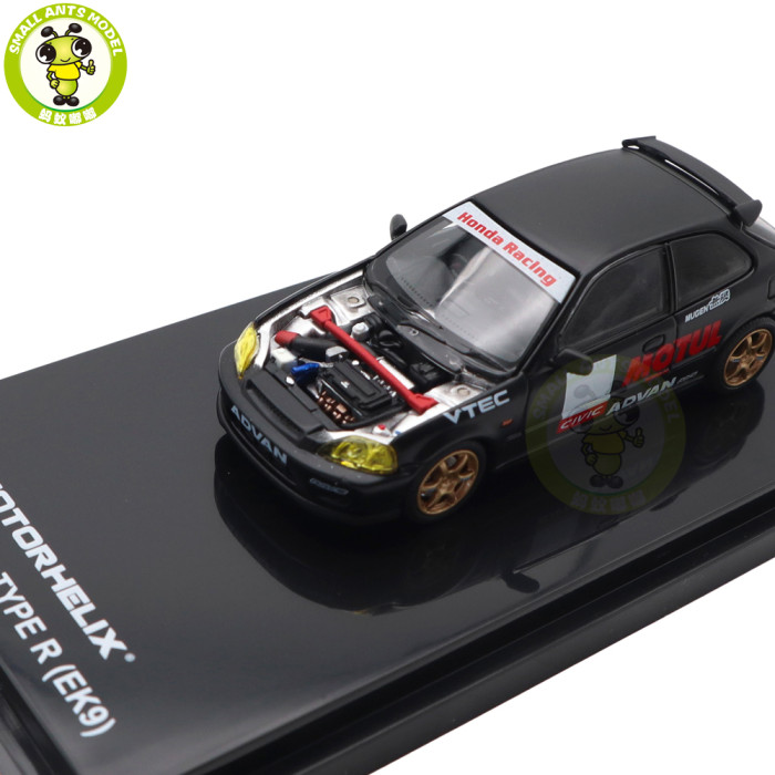 1/64 MOTORHELIX Honda Civic Type R EK9 Diecast Model Toy Car Gifts For Father Friends