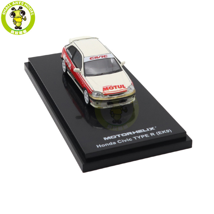 1/64 MOTORHELIX Honda Civic Type R EK9 Diecast Model Toy Car Gifts For Father Friends