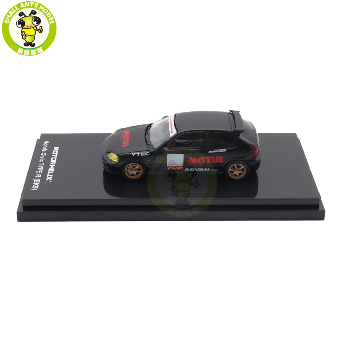 1/64 MOTORHELIX Honda Civic Type R EK9 Diecast Model Toy Car Gifts For Father Friends