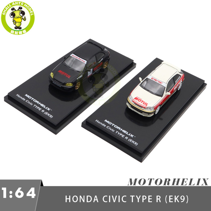 1/64 MOTORHELIX Honda Civic Type R EK9 Diecast Model Toy Car Gifts For Father Friends