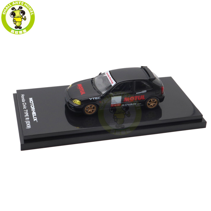 1/64 MOTORHELIX Honda Civic Type R EK9 Diecast Model Toy Car Gifts For Father Friends