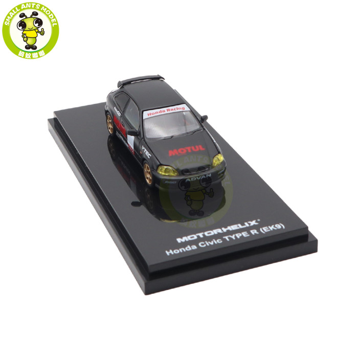 1/64 MOTORHELIX Honda Civic Type R EK9 Diecast Model Toy Car Gifts For Father Friends