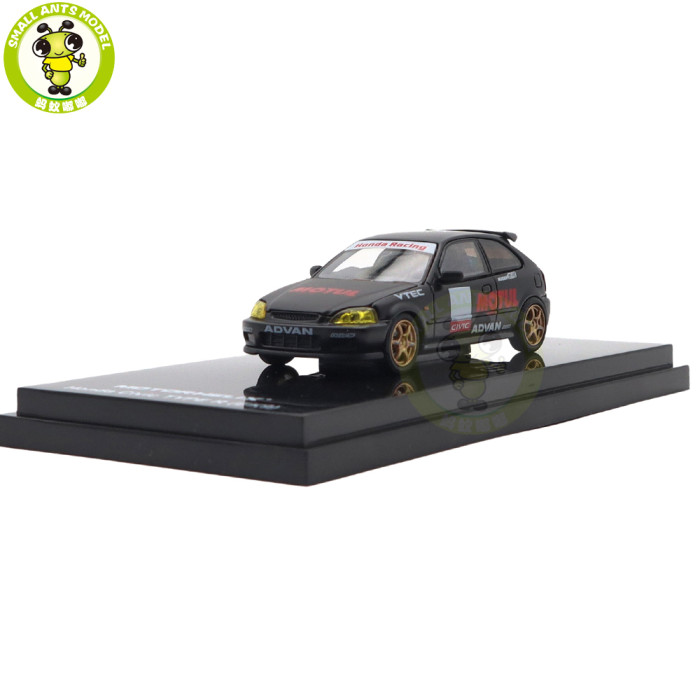1/64 MOTORHELIX Honda Civic Type R EK9 Diecast Model Toy Car Gifts For Father Friends