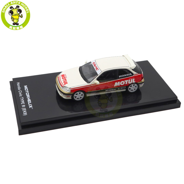 1/64 MOTORHELIX Honda Civic Type R EK9 Diecast Model Toy Car Gifts For Father Friends