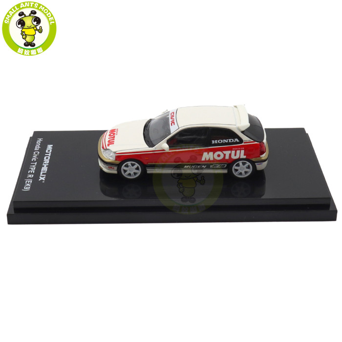 1/64 MOTORHELIX Honda Civic Type R EK9 Diecast Model Toy Car Gifts For Father Friends