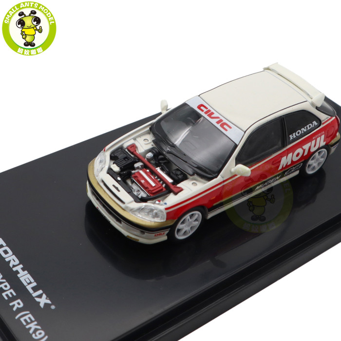 1/64 MOTORHELIX Honda Civic Type R EK9 Diecast Model Toy Car Gifts For Father Friends