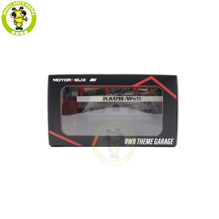 1/64 Motorhelix RWB Mugen Power Car Repair Shop Garage Scene Model