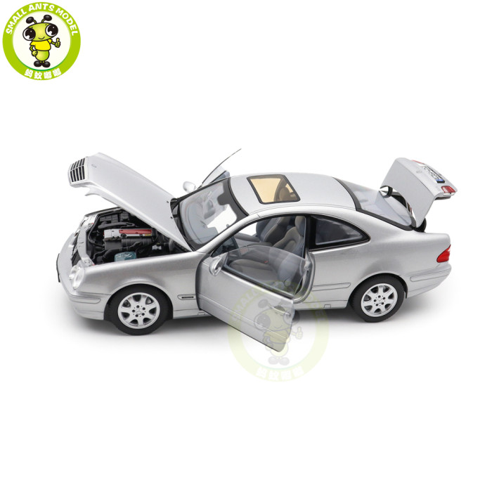 1/18 Mercedes Benz CLK Class C208 2000 Norev 183335 Brillant Silver Diecast Model Toys Car Gifts For Father Friends