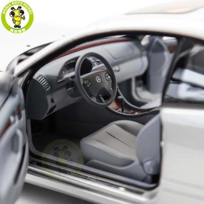 1/18 Mercedes Benz CLK Class C208 2000 Norev 183335 Brillant Silver Diecast Model Toys Car Gifts For Father Friends