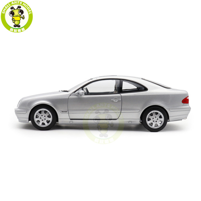 1/18 Mercedes Benz CLK Class C208 2000 Norev 183335 Brillant Silver Diecast Model Toys Car Gifts For Father Friends