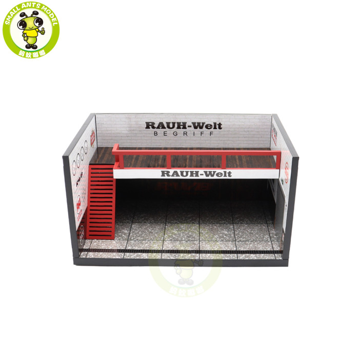 1/64 Motorhelix RWB Mugen Power Car Repair Shop Garage Scene Model