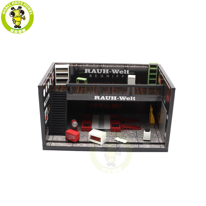 1/64 Motorhelix RWB Mugen Power Car Repair Shop Garage Scene Model