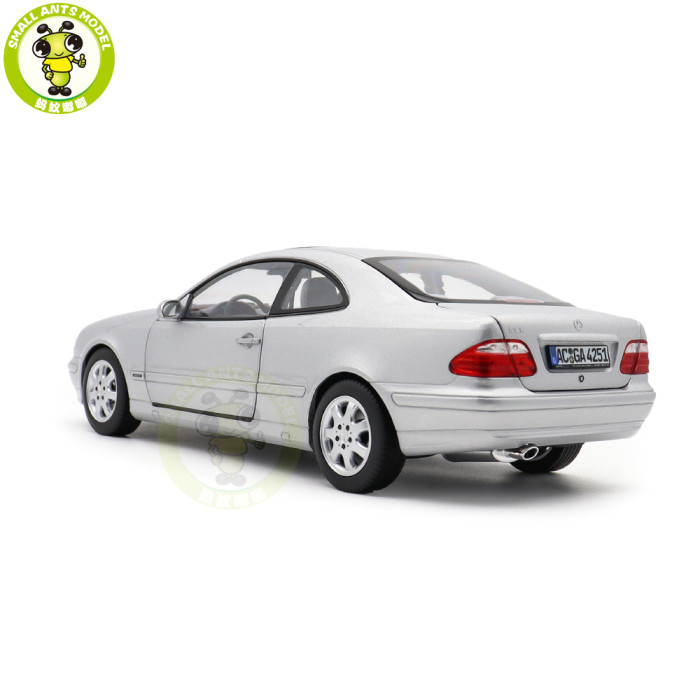 1/18 Mercedes Benz CLK Class C208 2000 Norev 183335 Brillant Silver Diecast Model Toys Car Gifts For Father Friends