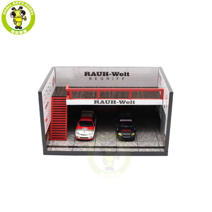 1/64 Motorhelix RWB Mugen Power Car Repair Shop Garage Scene Model