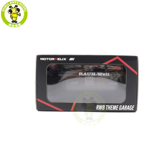 1/64 Motorhelix RWB Mugen Power Car Repair Shop Garage Scene Model