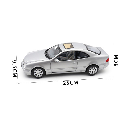 1/18 Mercedes Benz CLK Class C208 2000 Norev 183335 Brillant Silver Diecast Model Toys Car Gifts For Father Friends