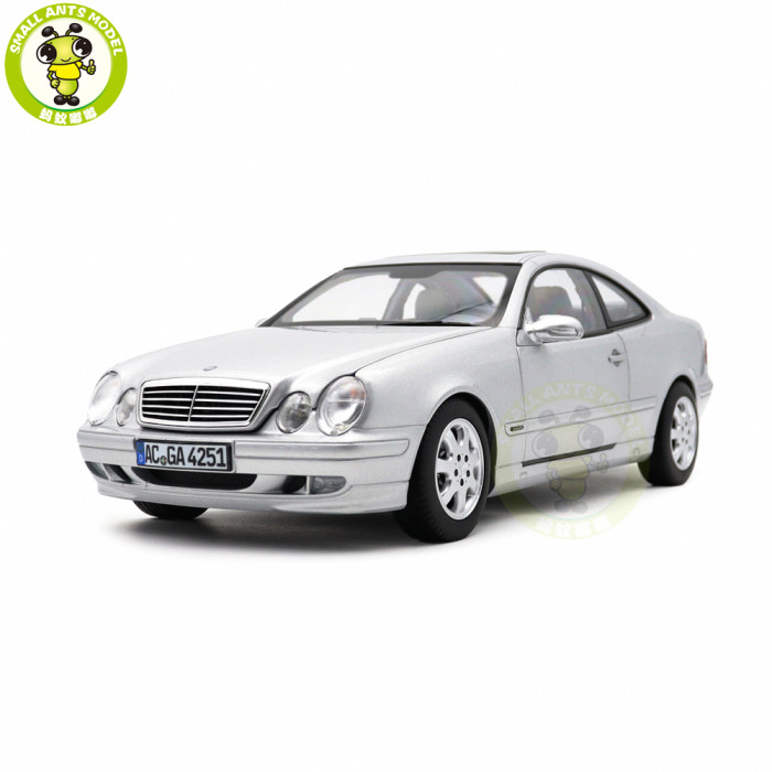 1/18 Mercedes Benz CLK Class C208 2000 Norev 183335 Brillant Silver Diecast Model Toys Car Gifts For Father Friends
