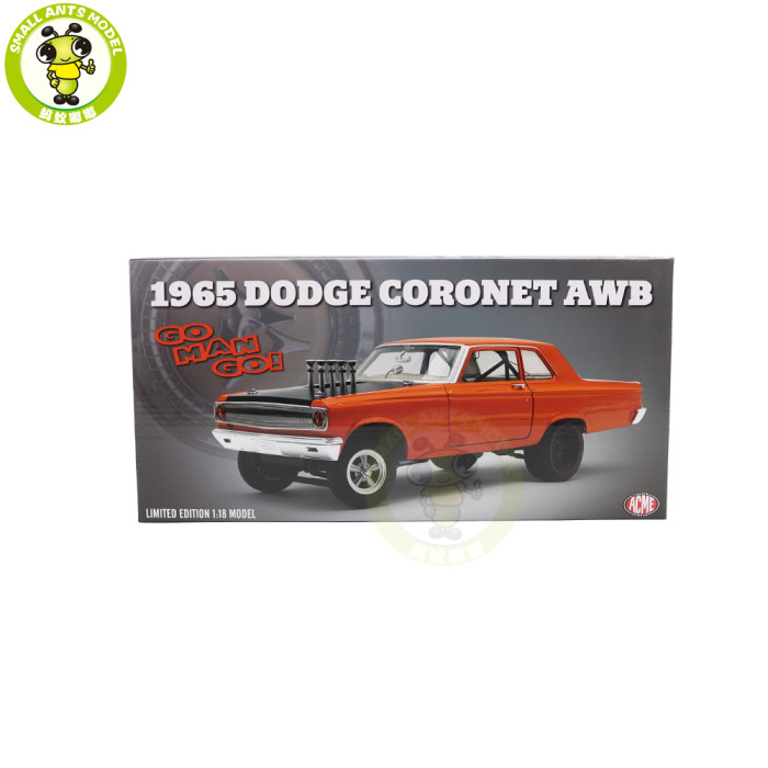 1/18 1965 Dodge Coronet AWB Go Man Go ACME Diecast Model Car Toys Gifts