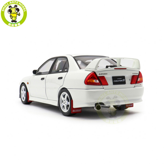 1/18 MOTORHELIX Mitsubishi EVO IV GSR Bonnet Rally Lamp Pod Diecast Model Toy Car Gifts For Father Friends