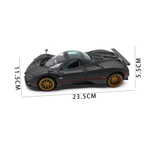 1/18 PAGANI ZONDA F 2005 Almost REAL 850411001 Matt Carbon Black Diecast Model Toy Car Gifts For Friends Father