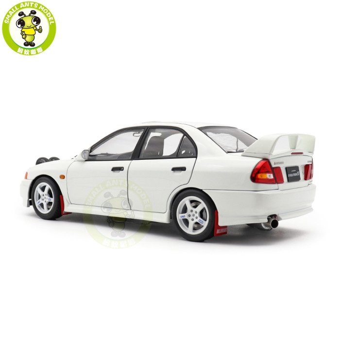 1/18 MOTORHELIX Mitsubishi EVO IV GSR Bonnet Rally Lamp Pod Diecast Model Toy Car Gifts For Father Friends