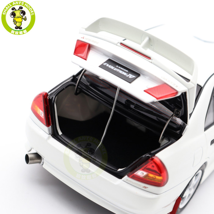 1/18 MOTORHELIX Mitsubishi EVO IV GSR Bonnet Rally Lamp Pod Diecast Model Toy Car Gifts For Father Friends