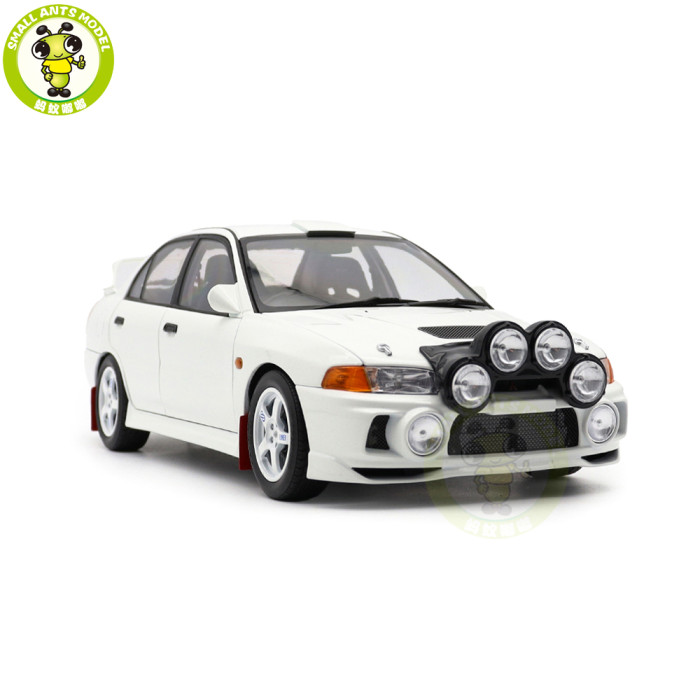 1/18 MOTORHELIX Mitsubishi EVO IV GSR Bonnet Rally Lamp Pod Diecast Model Toy Car Gifts For Father Friends
