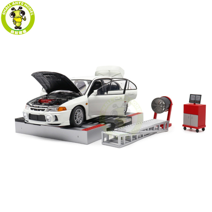 1/18 MOTORHELIX Mitsubishi EVO IV GSR w/Dyno Diecast Model Toy Car Gifts For Father Friends