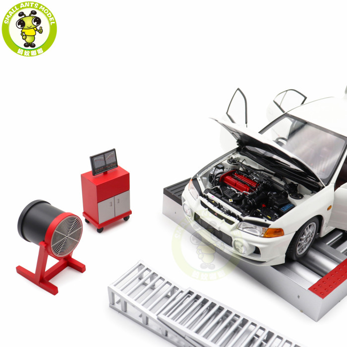 1/18 MOTORHELIX Mitsubishi EVO IV GSR w/Dyno Diecast Model Toy Car Gifts For Father Friends