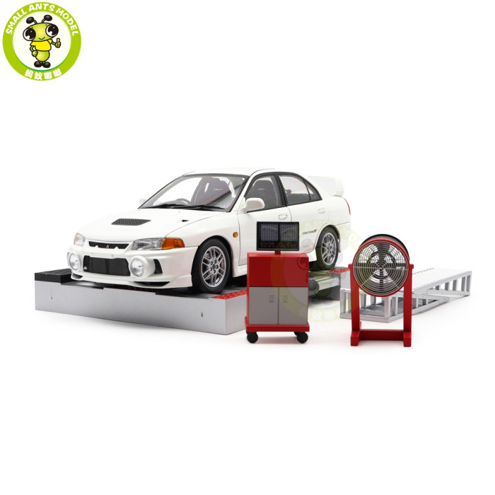 1/18 MOTORHELIX Mitsubishi EVO IV GSR w/Dyno Diecast Model Toy Car Gifts For Father Friends