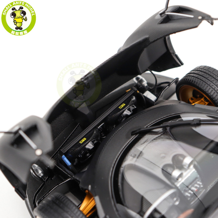 1/18 PAGANI ZONDA F 2005 Almost REAL 850411001 Matt Carbon Black Diecast Model Toy Car Gifts For Friends Father